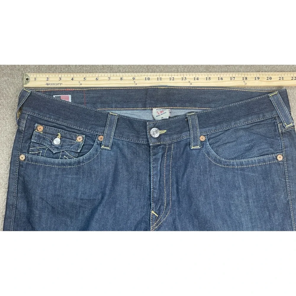 True Religion World‎ Tour Ricky Vtg Y2K Men's 5 Pocket Denim Shorts Size 40